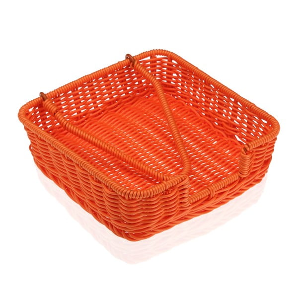 Оранжева хартиена кошница за салфетки Wonda, 20 x 20 cm - Versa