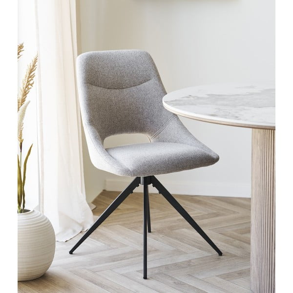 Бежов тапициран трапезен стол Dokka – House Nordic-image-1