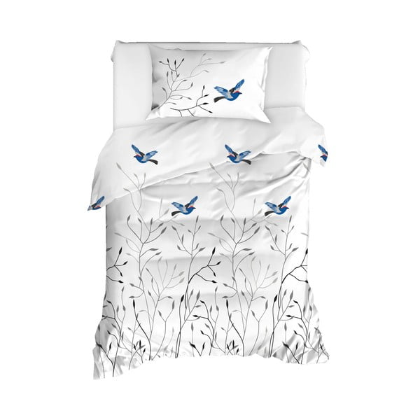 Памучно спално бельо за единично легло Ranforce Синьо, 140 x 200 cm Fidella - Mijolnir