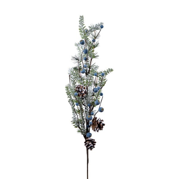 Коледна украса във формата на клон с борови шишарки Ego decor, височина 73 см - Ego Dekor