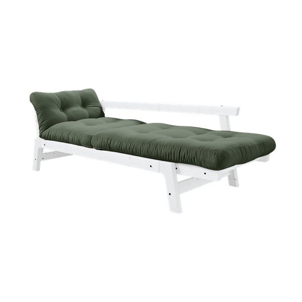 Променлив диван Бяло/маслинено зелено Step - Karup Design-image-3