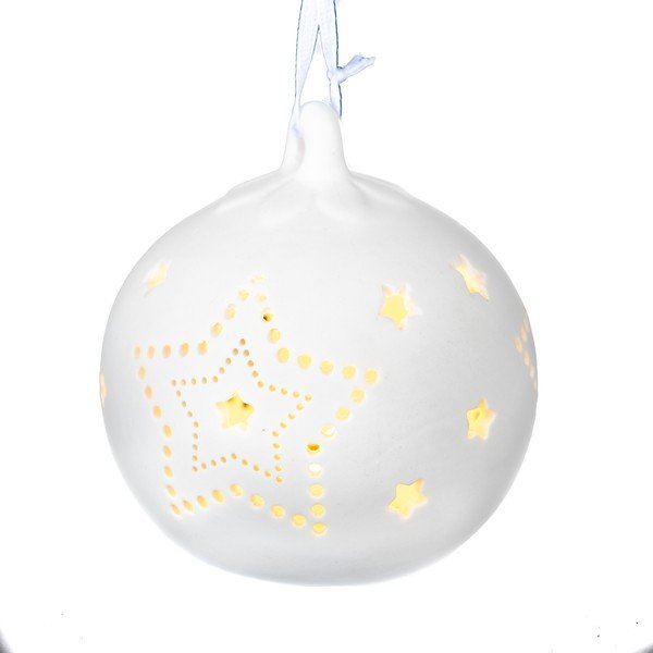 Porcelánová závěsná LED ozdoba Dakls