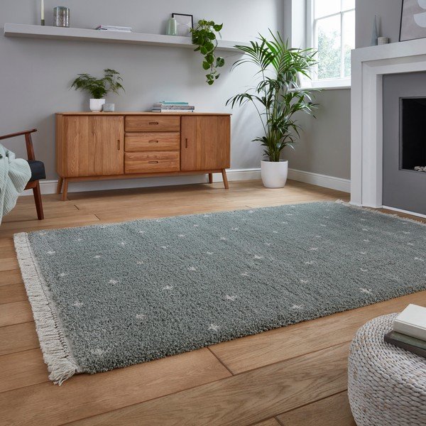 Ментовозелен килим Точки, 160 x 220 cm Boho - Think Rugs-image-2