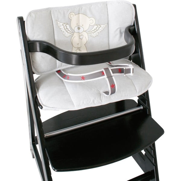 Сива подложка за детски стол за хранене Heartbreakerbär – Roba-image-2