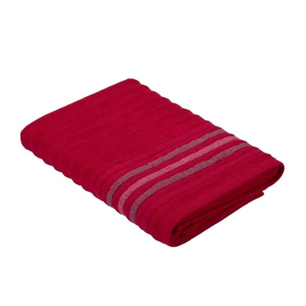 Червена памучна кърпа Stripe, 70 x 140 cm - Bella Maison