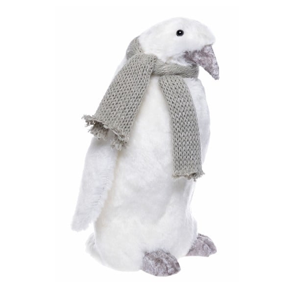 Бяла декорация Pinguino, височина 27 cm - Ewax