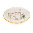 Бяла десертна порцеланова чиния ø 21 cm Flower Garden – Dakls