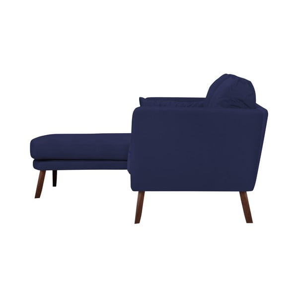 Флотски син триместен диван Elena, с шезлонг в левия ъгъл - Mazzini Sofas-image-4