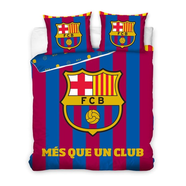 Детско памучно спално бельо за двойно легло Real Madrid Logo, 200 x 220 cm - CARBOTEX