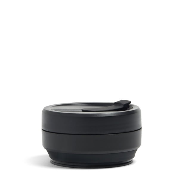 Черна сгъваема чаша за пътуване Ink, 710 ml Titan - Stojo-image-1