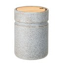 Сив керамичен буркан с бамбуков капак , 450 ml Kendra - Bloomingville