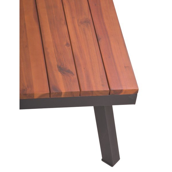 Сив градински комплект за отдих от масивна акация за 4 души Theresa – Garden Pleasure-image-2