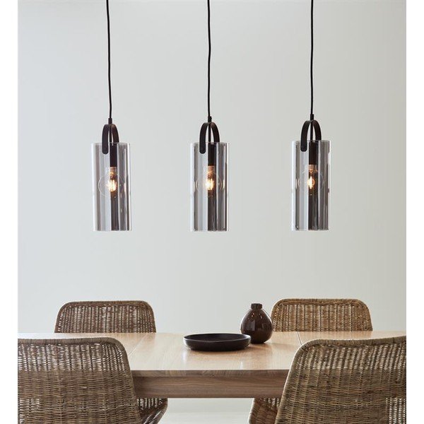 Черна висяща лампа за таван , 3 крушки Glory - Markslöjd-image-3