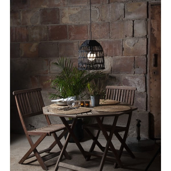 Черен абажур ø 30 cm Knute - Star Trading-image-2