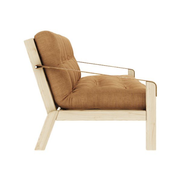 Кафяв разтегателен диван 204 cm Poetry - Karup Design-image-1