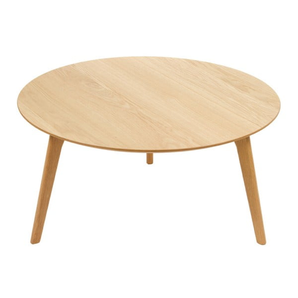 Dřevěný konferenční stolek Santiago Pons Round Natural, 40 cm