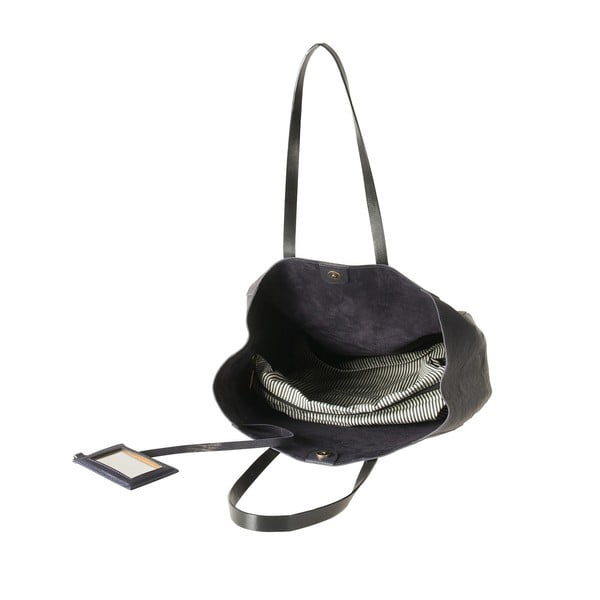 Kožená kabelka O My Bag Jazzy Less, půlnoční modř-image-2