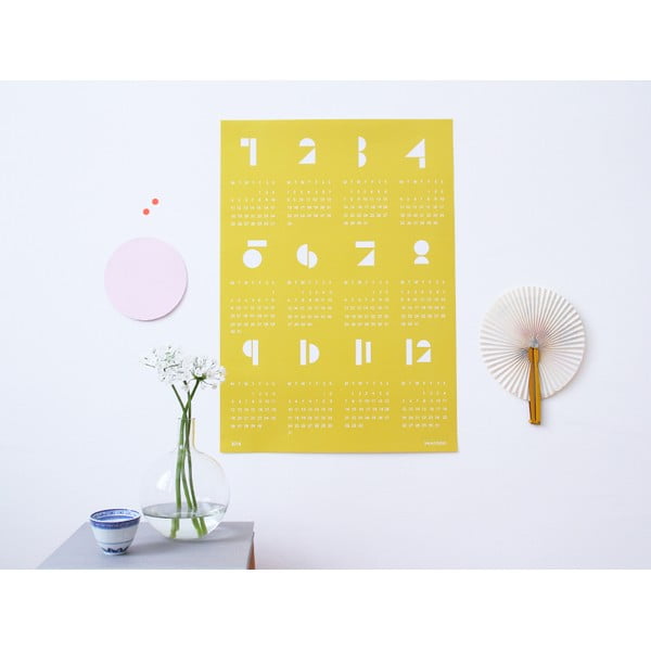 Nástěnný kalendář SNUG.Toy 2016, žlutý