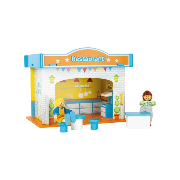 Детска дървена къщичка за игра Ресторант - Legler-image-2