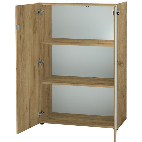 Дъбов шкаф в бял\естествен цвят 80x120 cm Monteria - Germania-image-4