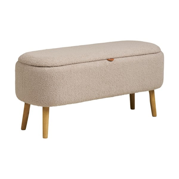 Бежова пейка от прежда с примки от букле Harlow – House Nordic-image-3