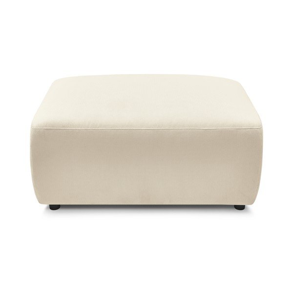 Велурена табуретка в кремав цвят Envy - Bobochic Paris-image-3