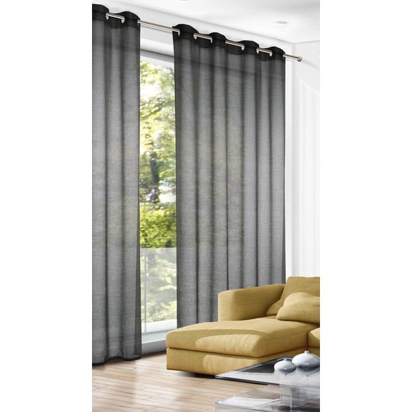 Антрацитна завеса 140x245 cm Struktura Uni – Sehlbach-image-1