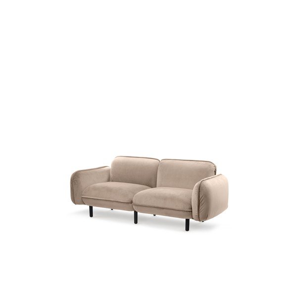 Бежов кадифен диван 188 cm Bean – EMKO-image-2