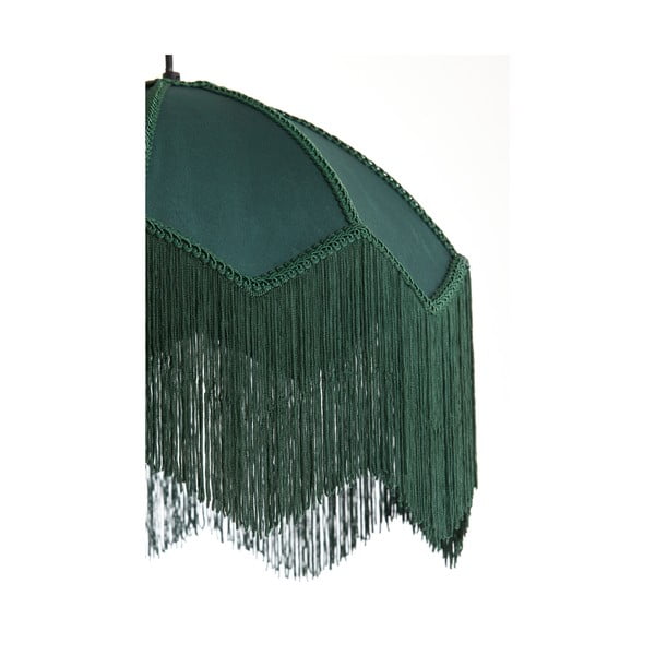 Висящо осветително тяло в петролен цвят с текстилен абажур ø 40 cm Malacia – Light & Living-image-3