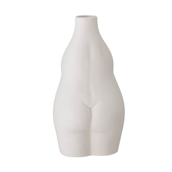Ваза от бял фаянс, височина 18 cm Elora - Bloomingville-image-3