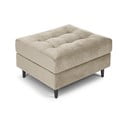 Бежово кадифено столче за крака Santo - Milo Casa