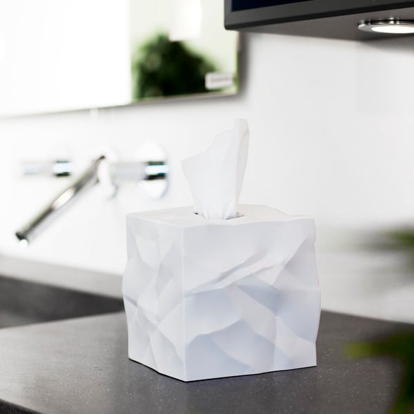 Кутия за носни кърпички Wipy Cube White - Essey-image-3