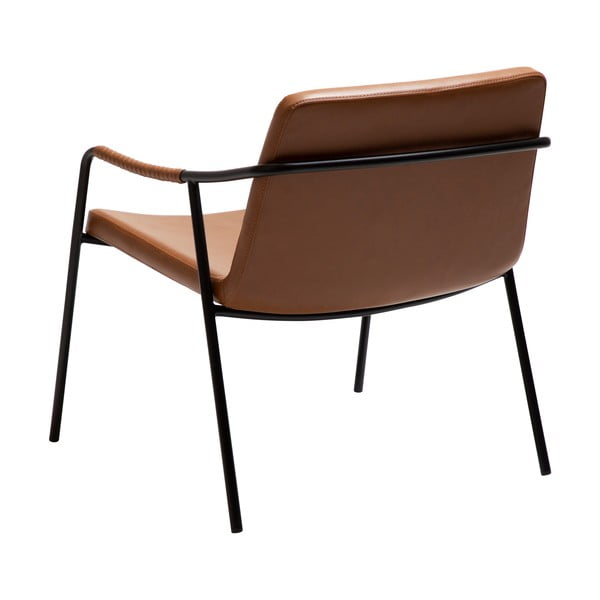 Кафяво кресло от изкуствена кожа Boto – DAN-FORM Denmark-image-4