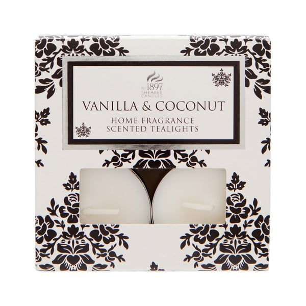 Čajové svíčky Spring Couture 8 ks, aroma vanilka a kokos