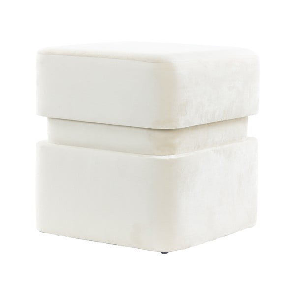 Кремава кадифена табуретка Piazza – Light & Living-image-2