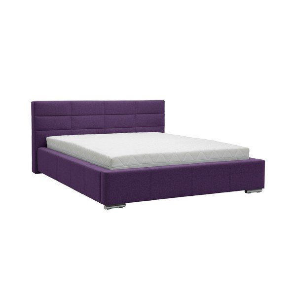Fialová dvoulůžková postel Mazzini Beds Reve, 160 x 200 cm