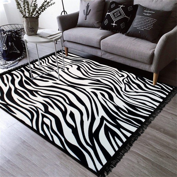 Двустранен килим подходящ за пране Kate Louise Doube Sided Rug Zebra, 120 x 180 cm-image-4