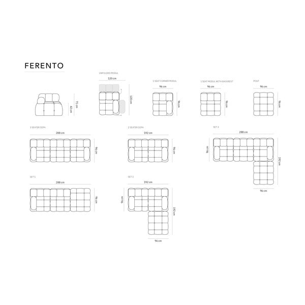 Светлосива табуретка Ferento – Cosmopolitan Design-image-4