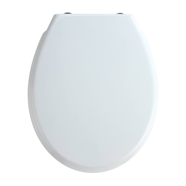Бяла тоалетна седалка с лесно затваряне , 44,5 x 37 cm Bilbao - Wenko