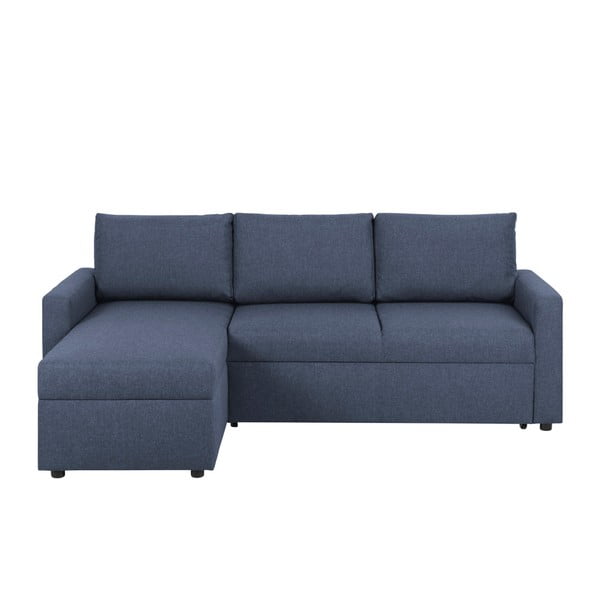 Тъмносин разтегателен диван със склад Sacramento - Actona
