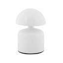 Бяла LED настолна лампа с метален абажур (височина 14 cm) Impetu – Leitmotiv