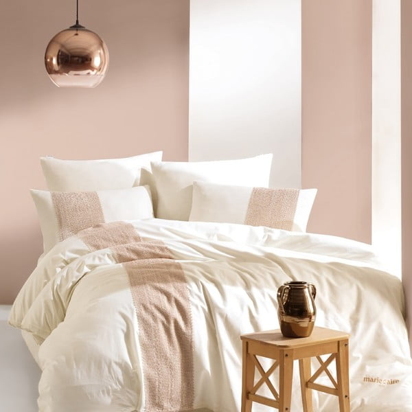 Ранфорс памучно спално бельо в ранфорс памук за двойно легло Ариана, 200 x 220 cm - Unknown