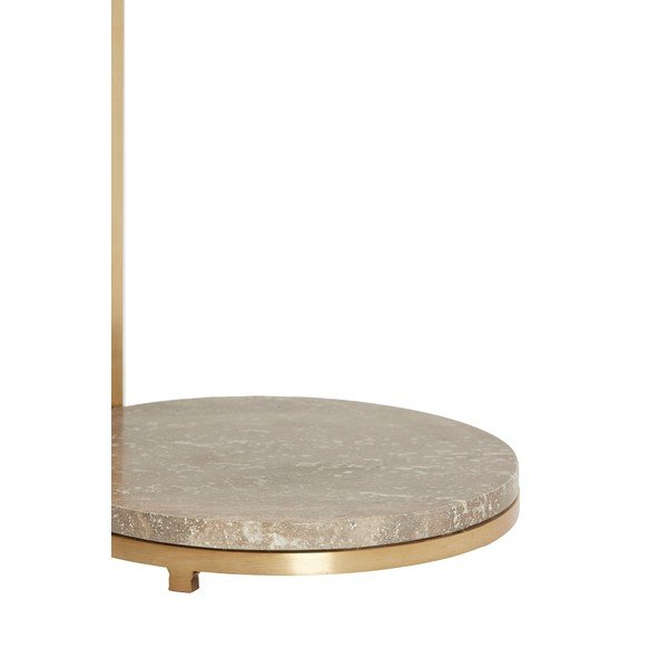 Кръгла странична масичка с мраморна плоча ø 26 cm Leda – Light & Living-image-2