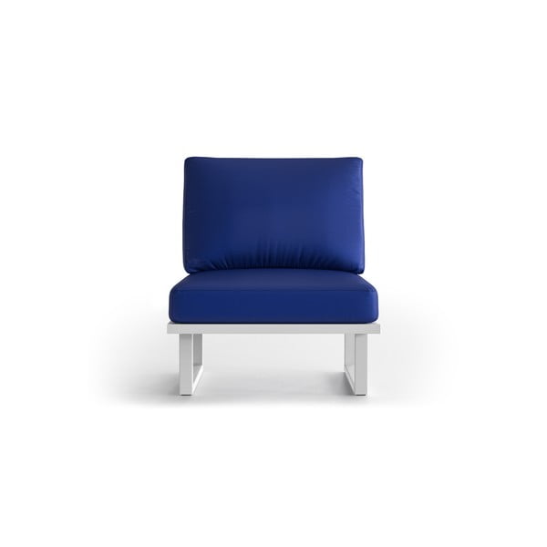 Кралско синьо градинско кресло със светли крака Angie - Marie Claire Home