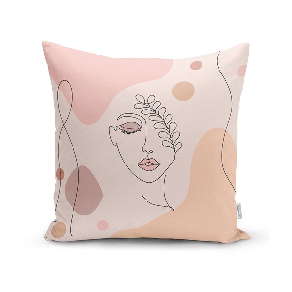 Комплект от 4 декоративни калъфки за възглавници Draw Art Women, 45 x 45 cm - Minimalist Cushion Covers-image-2