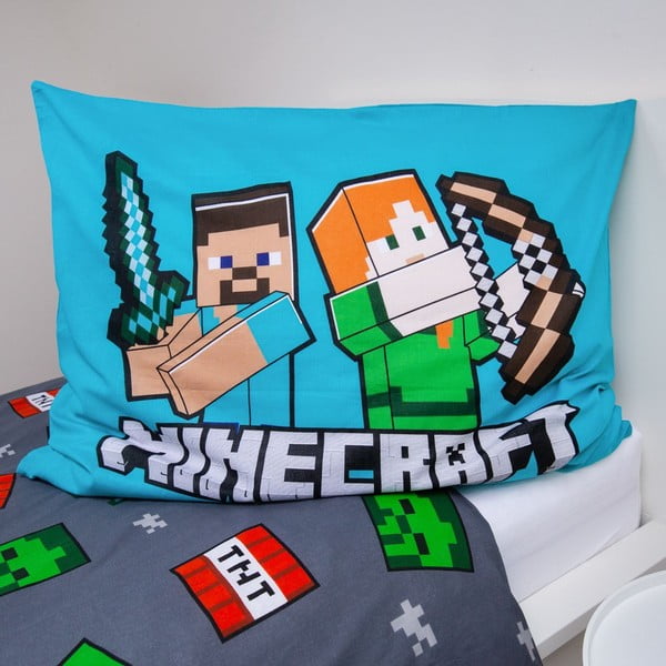 Единично  памучно детско спално бельо 140x200 cm Minecraft "We got this"  – Jerry Fabrics-image-3