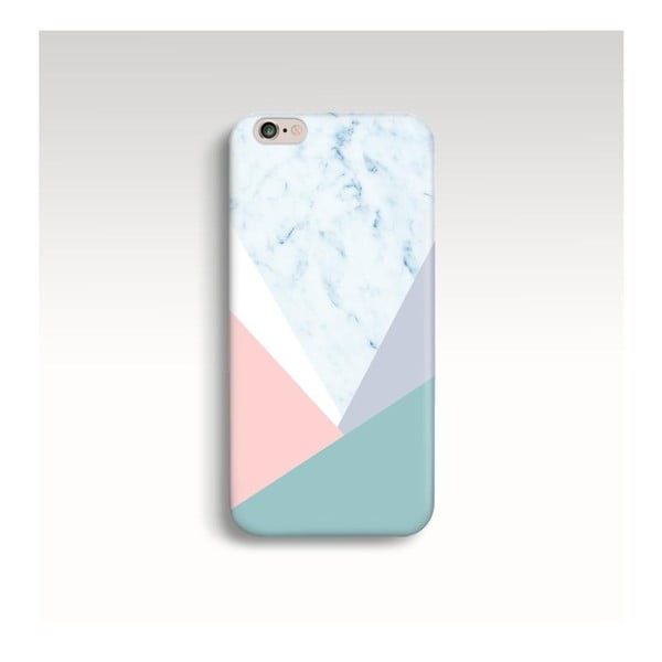 Obal na telefon Marble Pastel Triangle pro iPhone 6/6S
