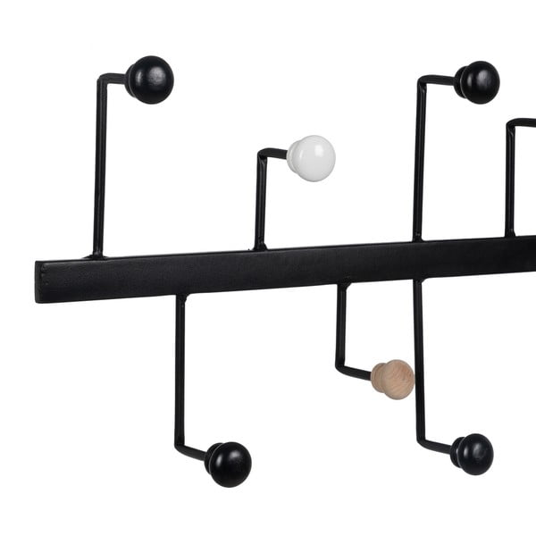 Черна метална стенна закачалка – Ixia-image-3
