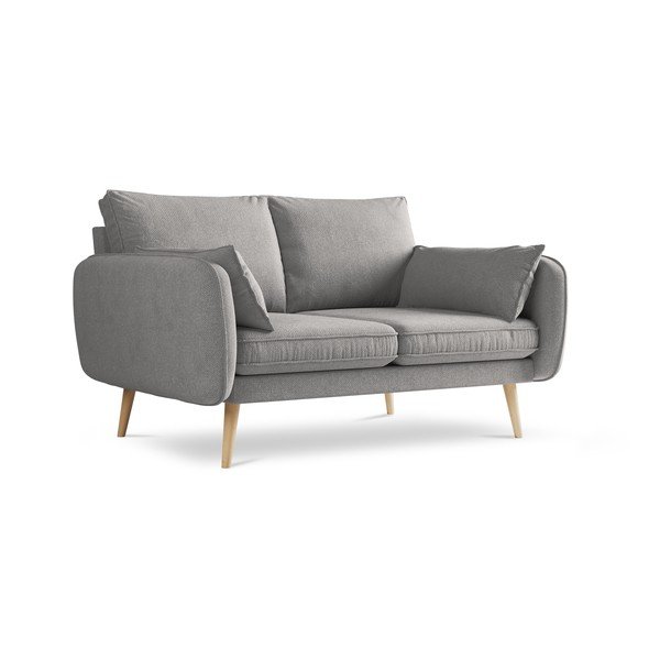 Сив диван Lento, 158 cm - Kooko Home-image-2