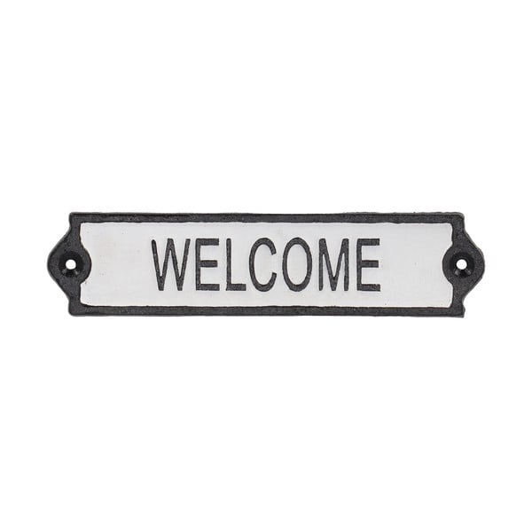 Знак от излято желязо 21x5 cm Welcome – Esschert Design